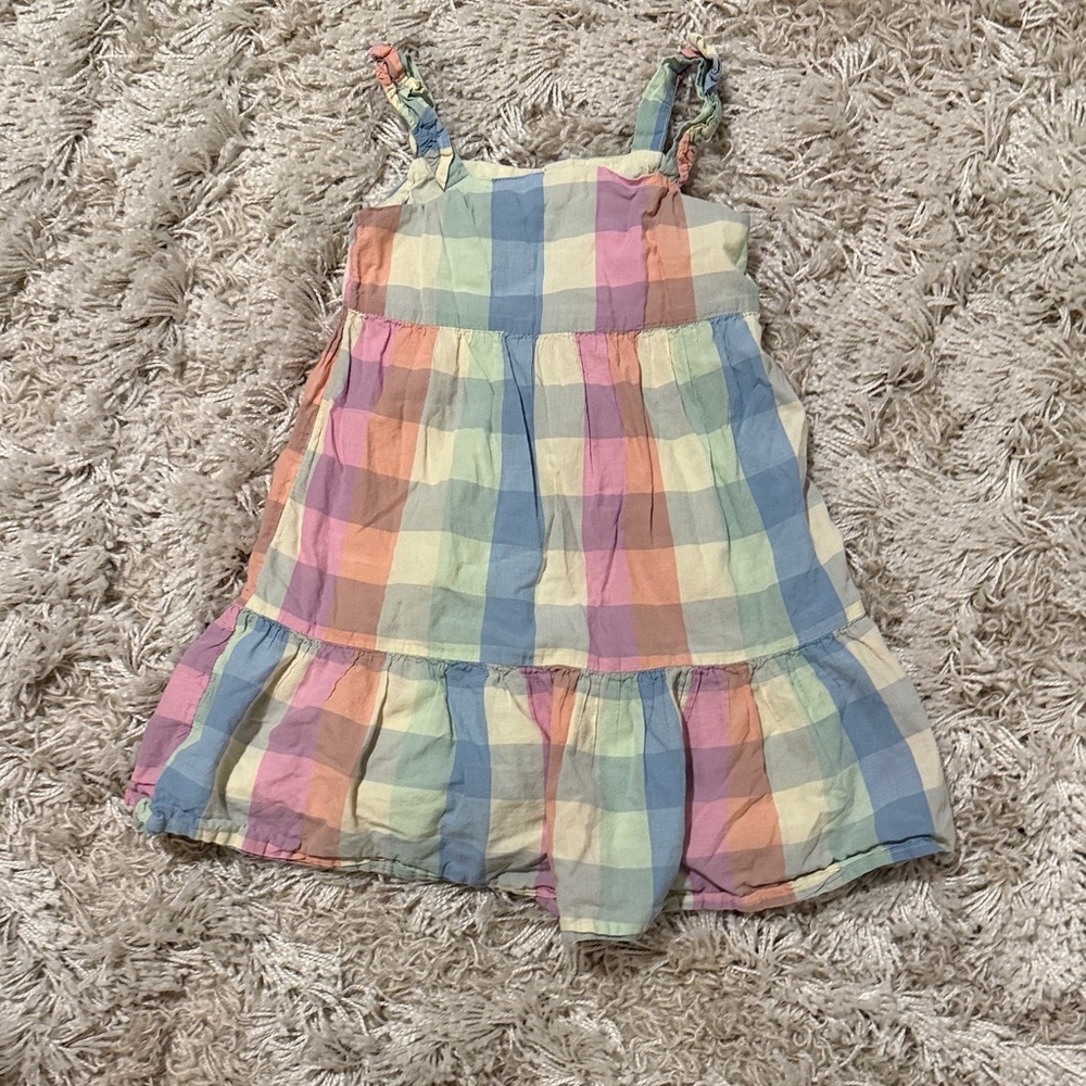GAP Multicolor Plaid Kids Dress Size 3T